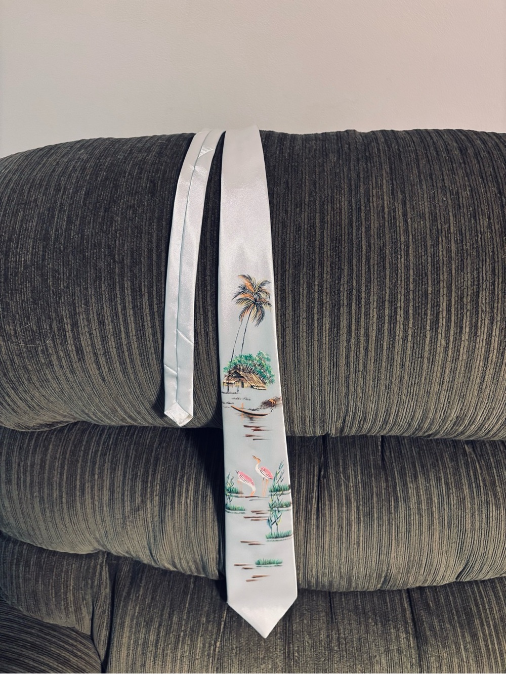 Hand-Drawn/Hand-Painted Silk Necktie